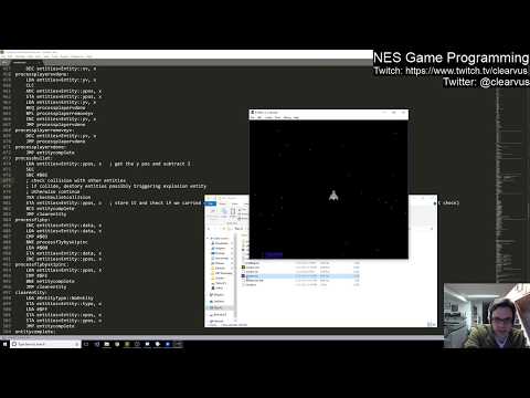 NES Programming #7 - Finishing up ship physics, and added game state transitions