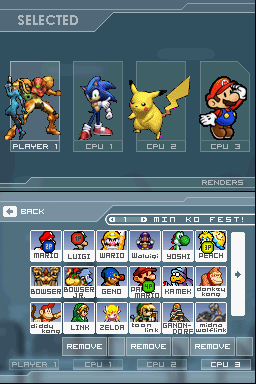 super smash bros ds rom