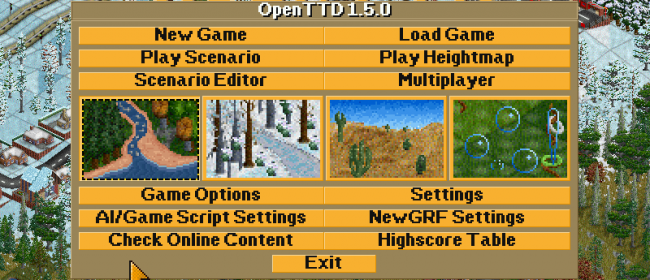 Open Transport Tycoon Deluxe (OpenTTD) v1.8.0.0 (Pandora Game Port)