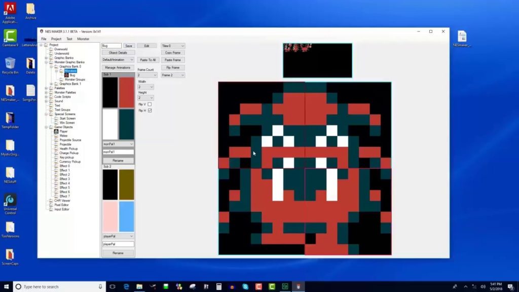 Making NES games with NESmaker – Tutorial for patched versions 3.1.1 – 3.1.3 (misc)