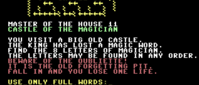 Master Of The House 12: Castle Of The Magician (Commodore 64)