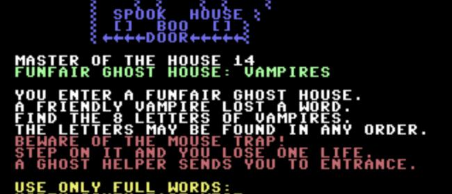 Master Of The House 14: Ghost House (Commodore 64)