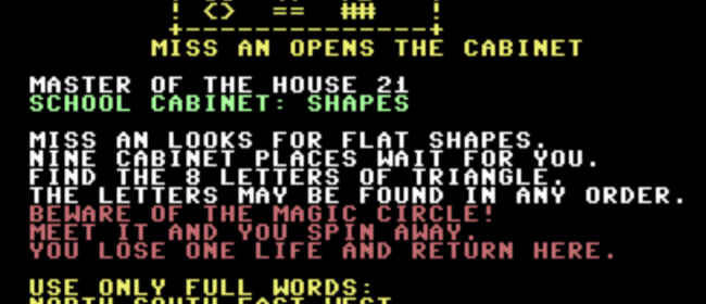 Master Of The House 21: Shapes (Commodore 64)
