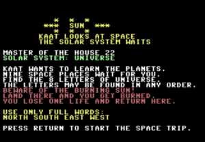 Master Of The House 22: Solar System by ready64 for Commodore 64