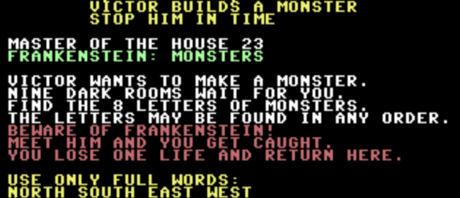 Master Of The House 23: Frankenstein (Commodore 64)