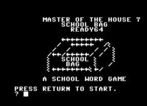 Master Of The House 7: School Bag by ready64 for Commodore 64