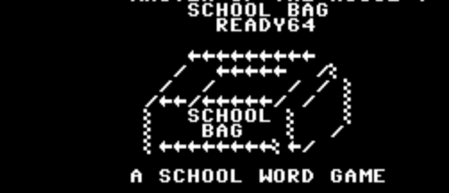 Master Of The House 7: School Bag (Commodore 64)