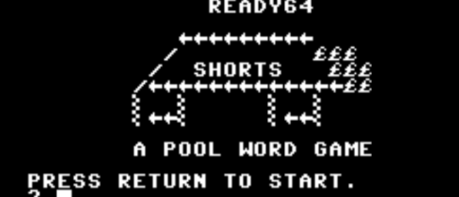 Master Of The House 8: Swimming (Commodore 64)
