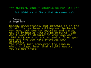 Mundial 2026 by Petr Kain for ZX Spectrum