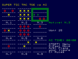 Super Tic Tac Toe MD by Guyver_XBM for Sega Megadrive