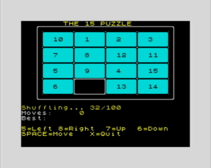 15 Puzzle by mickya for ZX Spectrum