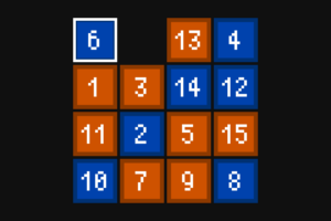 Fifteen Puzzle by Joel Buchheim-Moore for Game Boy Advance