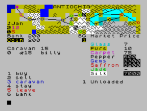 Silk Road Trader by saucerbrain for ZX Spectrum