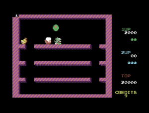 Bubble Bobble C64 Remastered by Dave & Team for Commodore 64