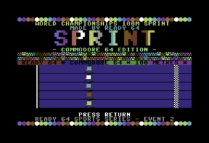 World Championships 100-Meter Sprint by ready64 for Commodore 64