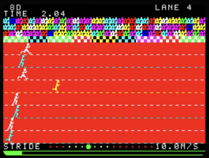 100m Sprinter by Frogotten Games for ZX Spectrum