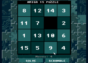 Amiga 15 Puzzle by MAZ for Amiga OCS