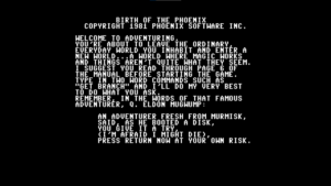 Birth Of The Phoenix by thall72 for Commodore 64