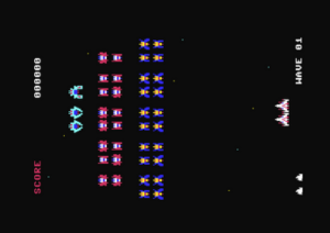 Galaga (TATE) by ZeroG Labs for Commodore 64