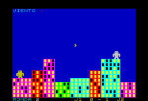 Gorilas Boriel ZX by Juan Eguía for ZX Spectrum