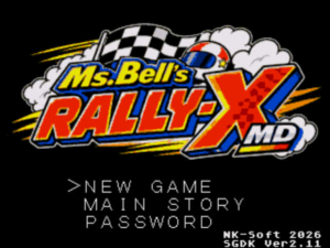Ms. Bell's Rally-X by NK Soft for Sega Genesis