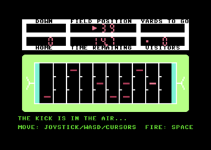 Pro Football II by dzille for Commodore 64