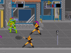 TMNT: Arcade Game by Gustavo Valenzuela for Sega Megadrive